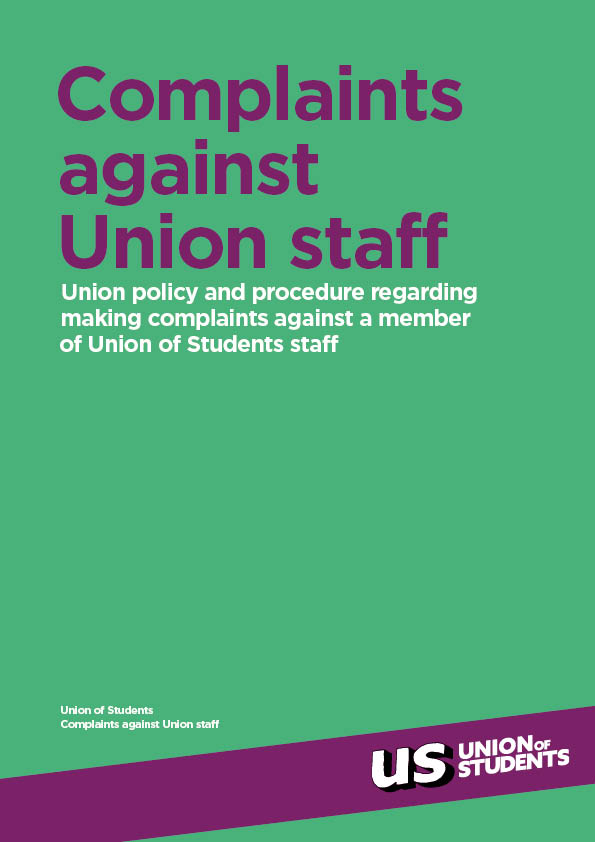 Complaints against Union staff cover